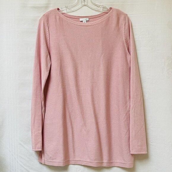 J. Jill Tops - J Jill Womens XS Pink Oversized Knit Tunic Sweater Party Classic Lagenlook